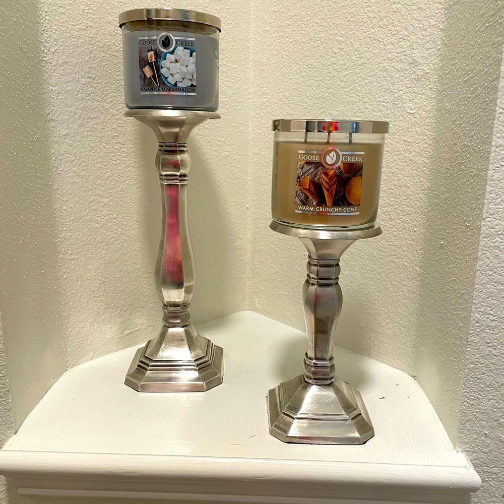 Pottery Barn Candle Holder Set.